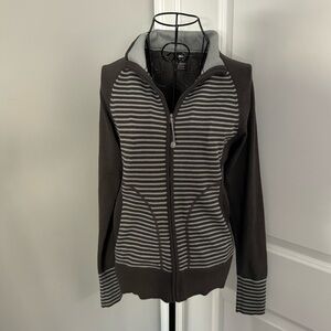 REI Full Zip Striped Lightweight Jacket Size XS